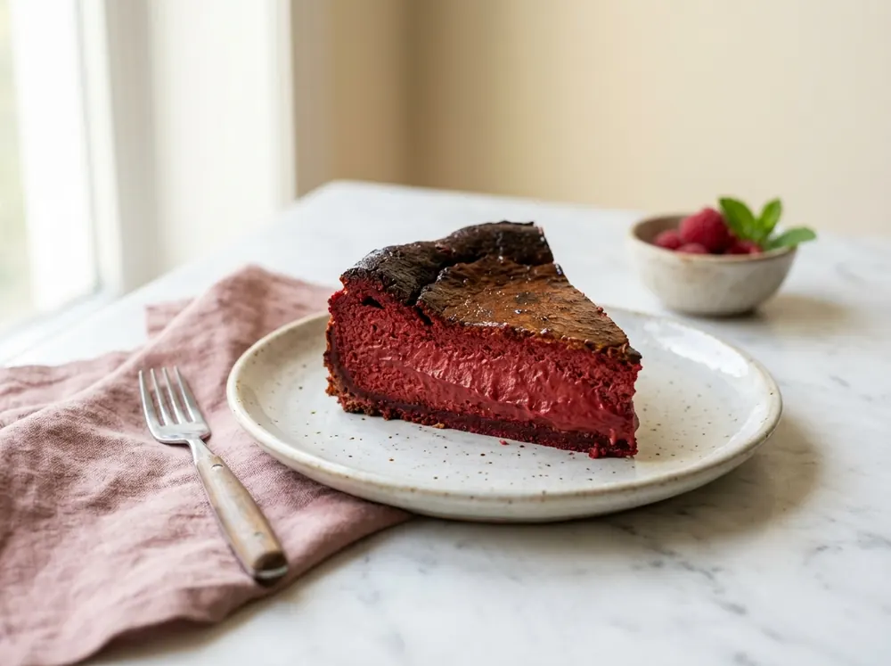 Red Velvet Burnt Cheesecake